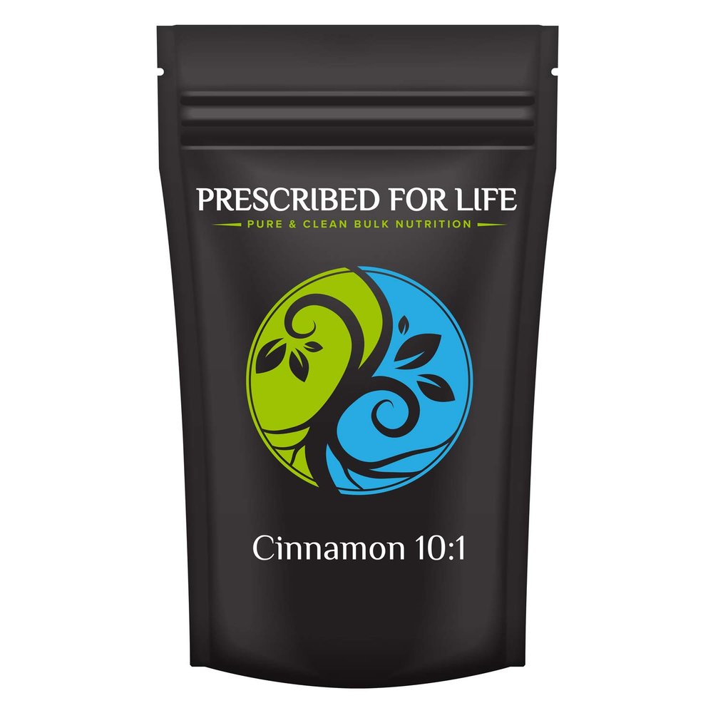 Prescribed For Life Cinnamon Powder 10:1 | Bulk Cinnamon Powder for Flavorful Baking | Vegan, Gluten Free, Non-GMO, No Soy | Cinnamon Supplement for Heart Health - Cinnamomum cassia (4 oz / 113 g)