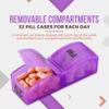 Monthly Pill Organizer - Am/Pm Daily Pill Organizer 32 Compartments for Each Day, Pill Dispenser and Dispenser Caddy that Helps You Organize Your Life, Perfect for Supplements and Medication by MEDca view 3