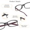 LifeArt Blue Light Blocking Glasses, Anti Eyestrain, Computer Reading Glasses, Gaming Glasses, TV Glasses for Women Men, Anti Glare (Matte Gray, 1.50 Magnification) view 2