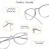 LifeArt Blue Light Blocking Glasses, Anti Eyestrain, Computer Reading Glasses, Gaming Glasses, TV Glasses for Women Men, Anti Glare (Fade Rose, 2.00 Magnification) view 3