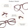 LifeArt Blue Light Blocking Glasses, Anti Eyestrain, Computer Reading Glasses, Gaming Glasses, TV Glasses for Women Men, Anti Glare (Aubergine, 1.50 Magnification) view 2