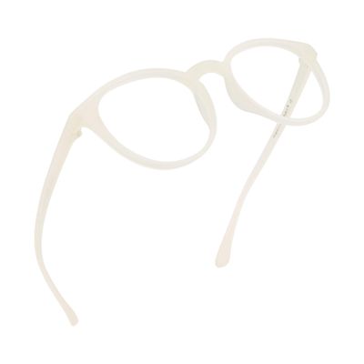LifeArt Blue Light Blocking Glasses, Anti Eyestrain, Computer Reading Glasses, Gaming Glasses, TV Glasses for Women Men, Anti Glare (Clear White, 1.00 Magnification)