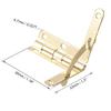 uxcell Concealable Quadrant Hinge 33mmx30mm Foldable Gold Humidor Boxes Wine Cigar Case Fittings 10pcs view 2
