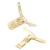 uxcell Concealable Quadrant Hinge 33mmx30mm Foldable Gold Humidor Boxes Wine Cigar Case Fittings 10pcs view 3
