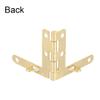 uxcell Concealable Quadrant Hinge 33mmx30mm Foldable Gold Humidor Boxes Wine Cigar Case Fittings 10pcs view 4