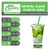 Clear Plastic Disposable Cups with Lids and Smoothie Straws 500 count - 32 oz (ounces) Clear PET Cup for Smoothies, Protein Shakes, Bubble Tea, Iced Coffee, Boba, Fresh Juice, Meal Prep, Party Cup view 4
