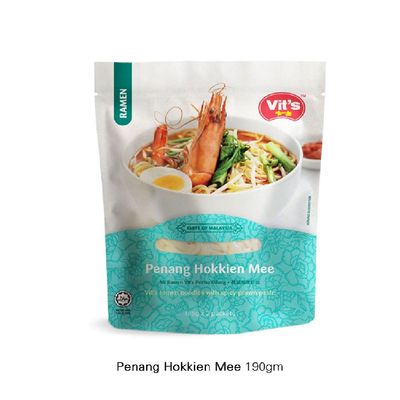 Vit's Penang Ramen Noodles 392g/380g/440g (Hokkien Mee Spicy Prawn 380g, 6 Packs)