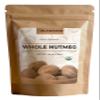 Heawans Organic Whole Nutmeg 4.5 oz, Premium Grade, Packed in a stand up resealable pouch. view 1