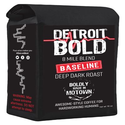 AMERICA'S BOLDEST COFFEE, Hand Crafted Gourmet Coffee Blend, Hand Packed Coffee Made In USA, Freshly Roasted Dark Roast, Strong Coffee, Best Bold Coffee High Caffiene 8 Oz (Ground, 16oz)