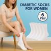 6 pair 90% Cotton Blend Diabetic Socks Men's Women's The Choice of health Professionals (Men's) view 2