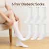 6 pair 90% Cotton Blend Diabetic Socks Men's Women's The Choice of health Professionals (Men's) view 4