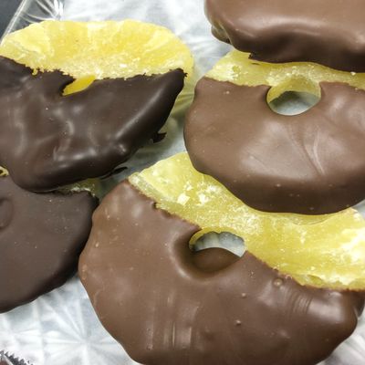 chocolate covered pineapple (white)