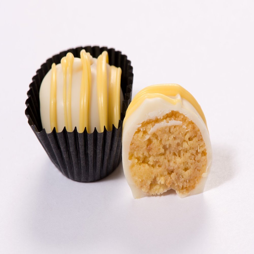 cake truffles (lemon cake)