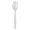 Heavyweight Plastic Spoons, White (w/textured handle) - 1000 count view 1