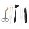 LAJA IMPORTS Set 5 - Reflex Hammer Black Penlight, Tuning Fork C128, C512 & Rainbow Scissor view 1