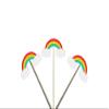 12 Rainbow Cupcake Toppers, Rainbow Cupcake Picks, Rainbow Birthday Party, Rainbow Decorations, Rainbow Party Supplies view 1