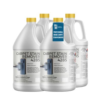 CarpetGeneral 4285 Heavy-Duty Multi-Surface Carpet Stain, 4 Gallon Case