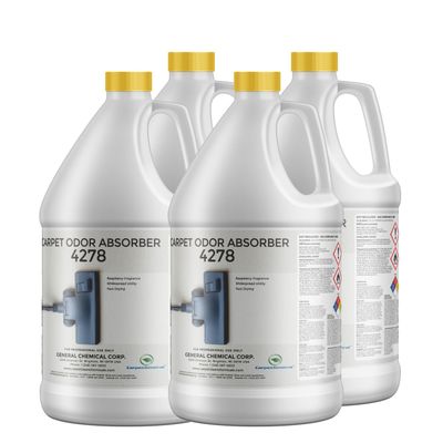 CarpetGeneral 4278 Raspberry-Scented Carpet Odor Absorber, 4 Gallon Case