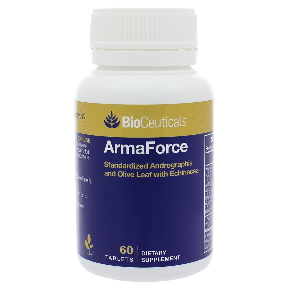 MSNOR BioCeuticals ArmaForce Immune Support Olive Leaf 60 Caps Vegan