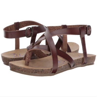 Blowfish Women's Granola Fisherman Sandal, Whiskey Dyecut PU, 8 M US