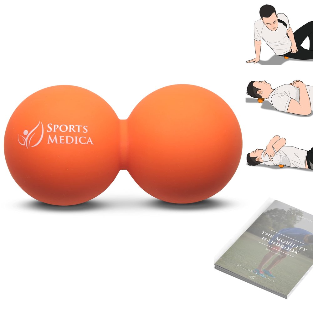 Peanut Massage Ball - Double Lacrosse and Peanut Ball Therapy | Trigger Point Deep Tissue Exercise | Back Muscle Foam Roller for Myofascial Release | Suboccipital Spine Device - Pressure Point