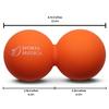 Peanut Massage Ball - Double Lacrosse and Peanut Ball Therapy | Trigger Point Deep Tissue Exercise | Back Muscle Foam Roller for Myofascial Release | Suboccipital Spine Device - Pressure Point view 2