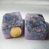 2 Pink Pearl Blue Mini Cube Tower Busters Crystal Orgone Many Beautiful Ingredients!! (Pink Pearl Blue) view 3
