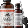Acerola Tincture (Vitamin C), Organic Acerola Extract (Malpighia Glabra) Dried Berry for Blood, Heart, Arteries, Non-GMO in Cold-Pressed Organic Vegetable Glycerin, Florida Herbs Supplements view 1