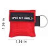 25pcs CPR Face Shield Mask Keychain Keying CPR Face Shields Pocket Mask for First Aid or CPR Training (Red-25) view 2