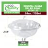 24oz Salad Bowls To-Go with Lids and Cutlery (300 Count) - Clear Plastic Disposable Salad Containers | Lunch, Salads, Fruits, Leak Proof, Airtight, Fresh, Meal Prep, Fork, | Rose Bowl Container (24oz) view 3