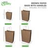 EcoQuality - 18x7x19 inches - 150pcs - X-Large Brown Kraft Paper Bags with Handles, Shopping, Gift Bags, Party, Merchandise, Lunch Bags, Grocery Bags view 4