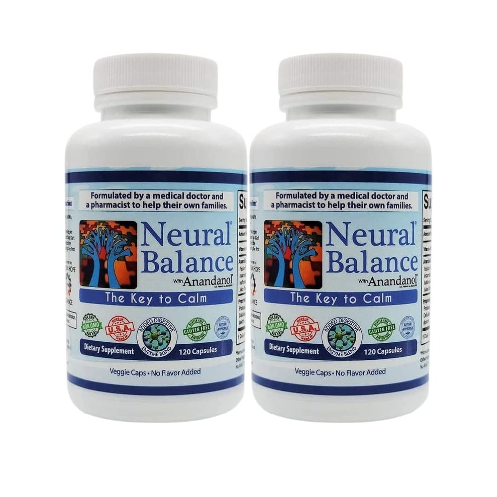 NEURAL BALANCE Anandanol with Proprietary Digestive Enzyme Blend (Capsules, 2 Pack)