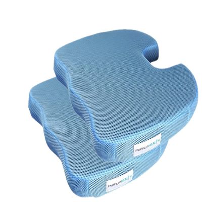 Smart-Cushion Premium Seat Cushion. User Adjustable Comfort. Never Bottoms Out. Self-Inflating Air/Foam Technology. Coccyx Cutout, Relieves Sciatica, Back/Tailbone Pain. Free Carry Bag (2)