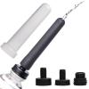 Cleanstream Silicone Enema Nozzle Set with 3 Adapter Sizes, Fits Most Shower Hoses and Water Bottles, 5-Hole Spray Design, Compact with Storage Lid for Hygienic Cleansing view 1