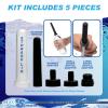 Cleanstream Silicone Enema Nozzle Set with 3 Adapter Sizes, Fits Most Shower Hoses and Water Bottles, 5-Hole Spray Design, Compact with Storage Lid for Hygienic Cleansing view 4