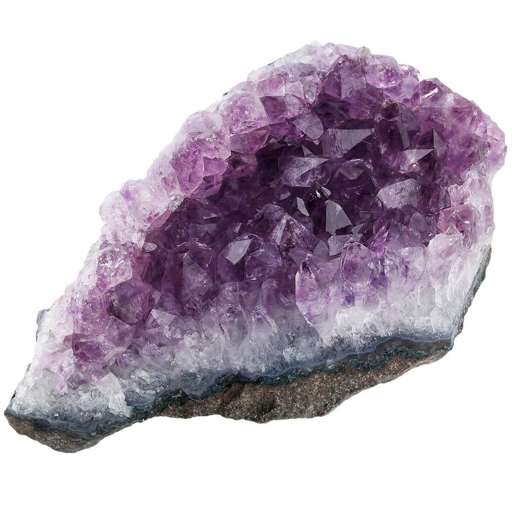mookaitedecor Natural Amethyst Crystal Cluster Specimen Stone for Crystals Healing Reiki Home Decoration(1lb-1.3lb)