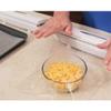 Plastic Wrap Cutter, Food Freshness Dispenser Preservative Film Unwinding Cutting Cling Wrap Kitchen Accessorie Easy to Use , Pull , Press , Cut and Wrap view 3