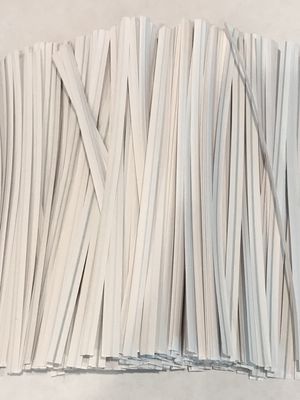 2000 Twist Ties 7" Length Plastic Coated Pater No Rip Cellophane Assorted Colors (White)