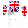 100PCS Mini Flags Party Cupcake Picks Cocktail Sticks Dinner Flags Cake Toppers Decorations Toothpick Flag (British flag) view 2