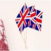 100PCS Mini Flags Party Cupcake Picks Cocktail Sticks Dinner Flags Cake Toppers Decorations Toothpick Flag (British flag) view 4