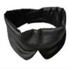 100% Pure Silk Sleep Eye Mask Thicker Eyeshade Large Size Eye Cover Protect Ear Soft Blindfold for All Night Sleep Travel Relax Aid (Black) view 2