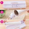 Plastic Wrap Cutter, Food Freshness Wraptastic Dispenser Preservative Film Unwinding Cutting Foil Cling Wrap Kitchen Accessories - Easy to Use Wrap Dispener, Just Pull, Press, Cut and Wrap. CMC-CJ08 view 4