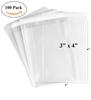 200 Count Clear Resealable Cello/Cellophane Bags Great for Bakery, Candle, Soap, Cookie, Greeting Cards, etc by CuteBoxCo (3" x 4" HandMadeWithLove - Thank You) view 2