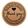 200 Count Clear Resealable Cello/Cellophane Bags Great for Bakery, Candle, Soap, Cookie, Greeting Cards, etc by CuteBoxCo (3" x 4" HandMadeWithLove - Thank You) view 3