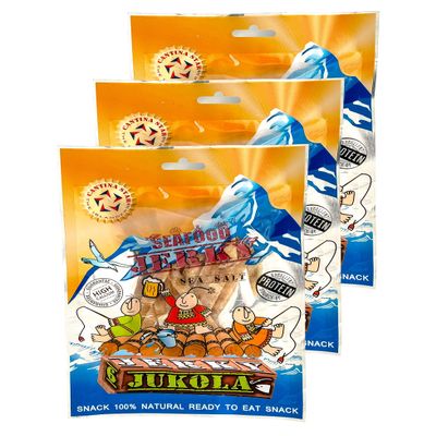 Cantina Star "Jukola Cod" Fish Jerky (Dried Fish), 80g, Pack of 3