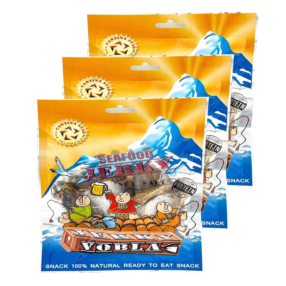 Cantina Star "Vobla" Fish Jerky (Dried Fish), 90g, Pack of 3