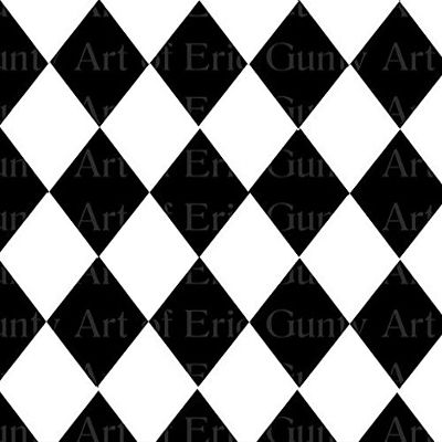 1/2 Sheet - Black Diamonds Birthday - D24059 - Edible Cake/Cupcake Party Topper - D24059