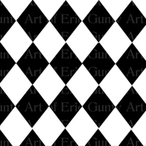 1/2 Sheet - Black Diamonds Birthday - D24059 - Edible Cake/Cupcake Party Topper - D24059
