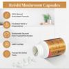 Vita Green Lingzhi Mushroom Supplement ()  Pure Reishi with Natural Antioxidants for Wellness, Energy, and Immune Support for Men & Women  72 Capsules view 3