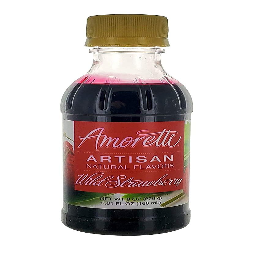 ARTSTAR Wild Strawberry Artisan Fruit Puree 8 Oz Bottle, 1 Count